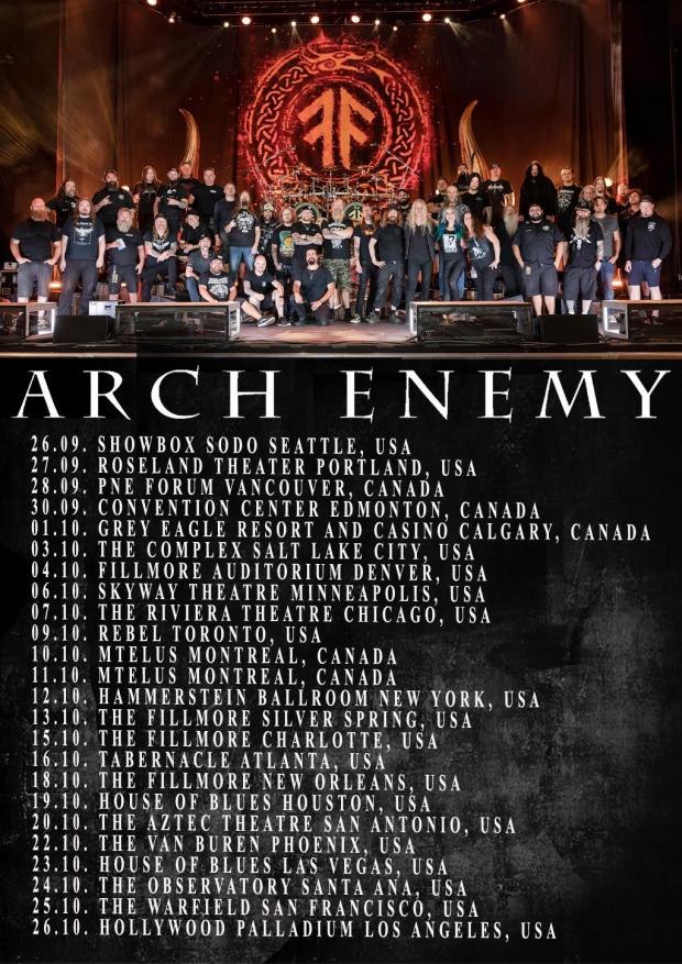 FOH-Soundengineer and Tourmanager for ARCH ENEMY in North America