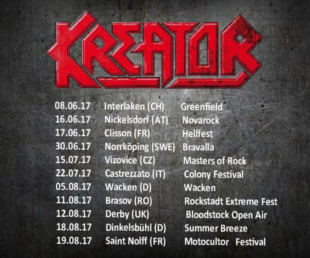 KREATOR FOH-Engineer and Tourmanager