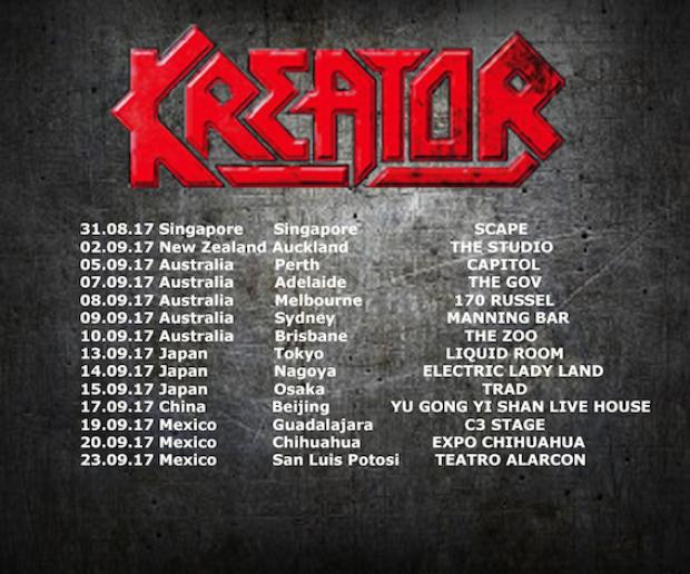 Tourmanager and FOH-Soundengineer for KREATOR around the world