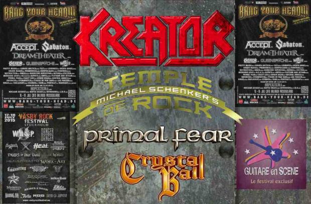 Sommer Festivals mit KREATOR, PRIMAL FEAR, CRYSTAL BALL und MICHAEL SCHENKER´s TEMPLE OF ROCK